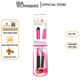 Set cọ viền và tán màu môi Real Techniques lip color & blur