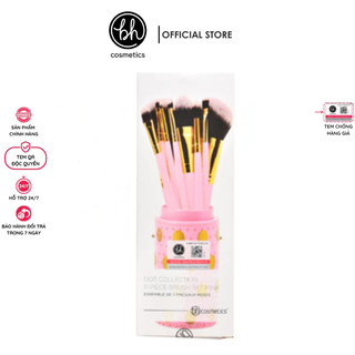 Bộ cọ trang điểm bh cosmetics 11 cây chấm bi hồng ngọt ngào