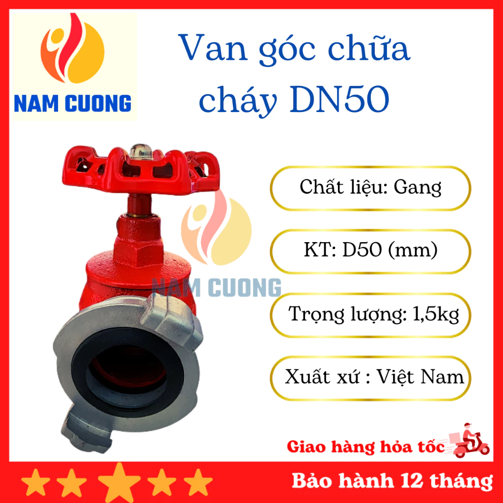 Van góc chữa cháy DN50