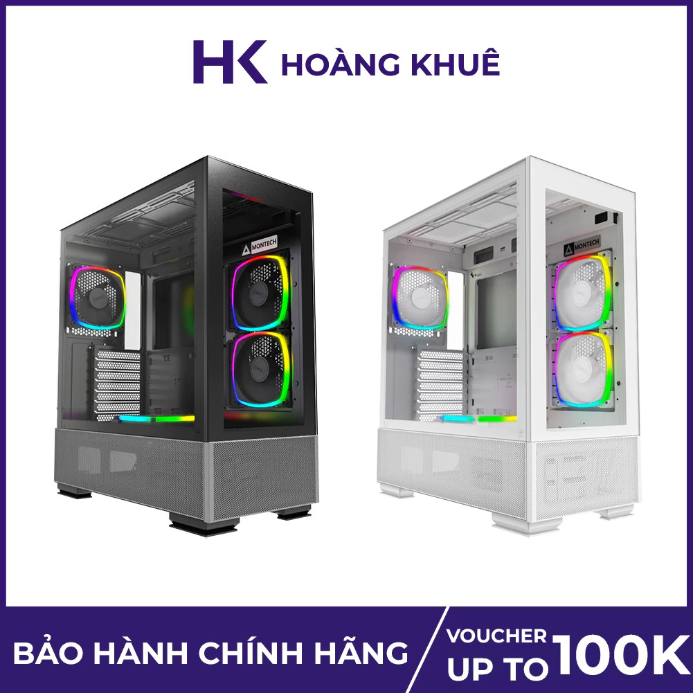 Vỏ case máy tính kèm fan case Montech Sky Two