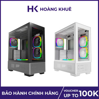 Vỏ case máy tính kèm Fan Case Montech Sky Two màu đen, trắng – Bảo hành 12 tháng