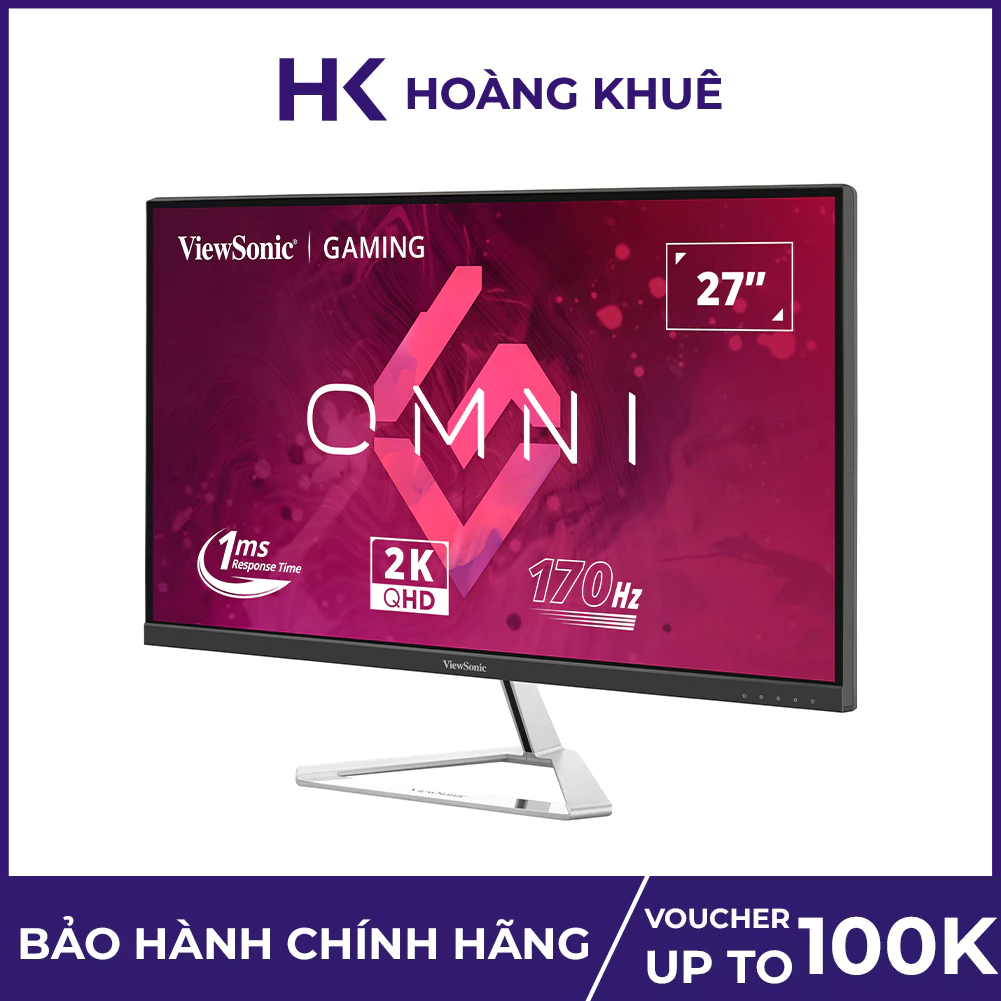 Màn hình 2K 27" QHD IPS 170Hz Viewsonic VX2780-2K (HDMI, Displayport)