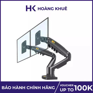 Giá treo 2 màn hình NB P160 17-27 inch, chịu tải 9kg - Bảo hành 12 tháng