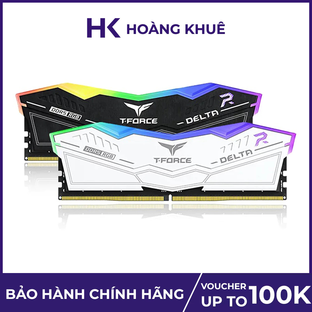 Ram DDR5 32G (16x2) Buss 6000 T-Force Delta RGB - Hàng Chính Hãng