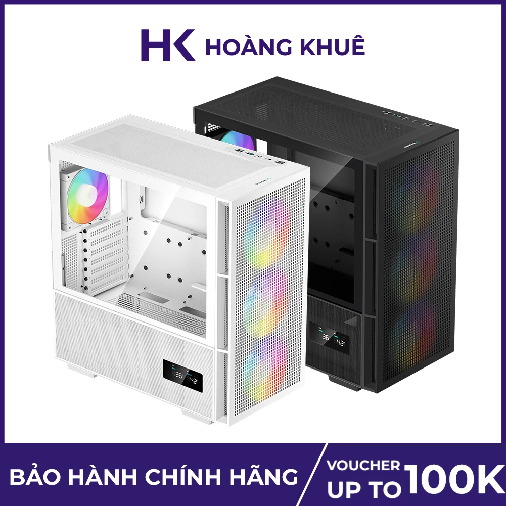 Case máy tinh DeepCool CH560 DIGITAL Hỗ trợ Mainboard Mini-ITX / Micro-ATX / ATX / E-ATX