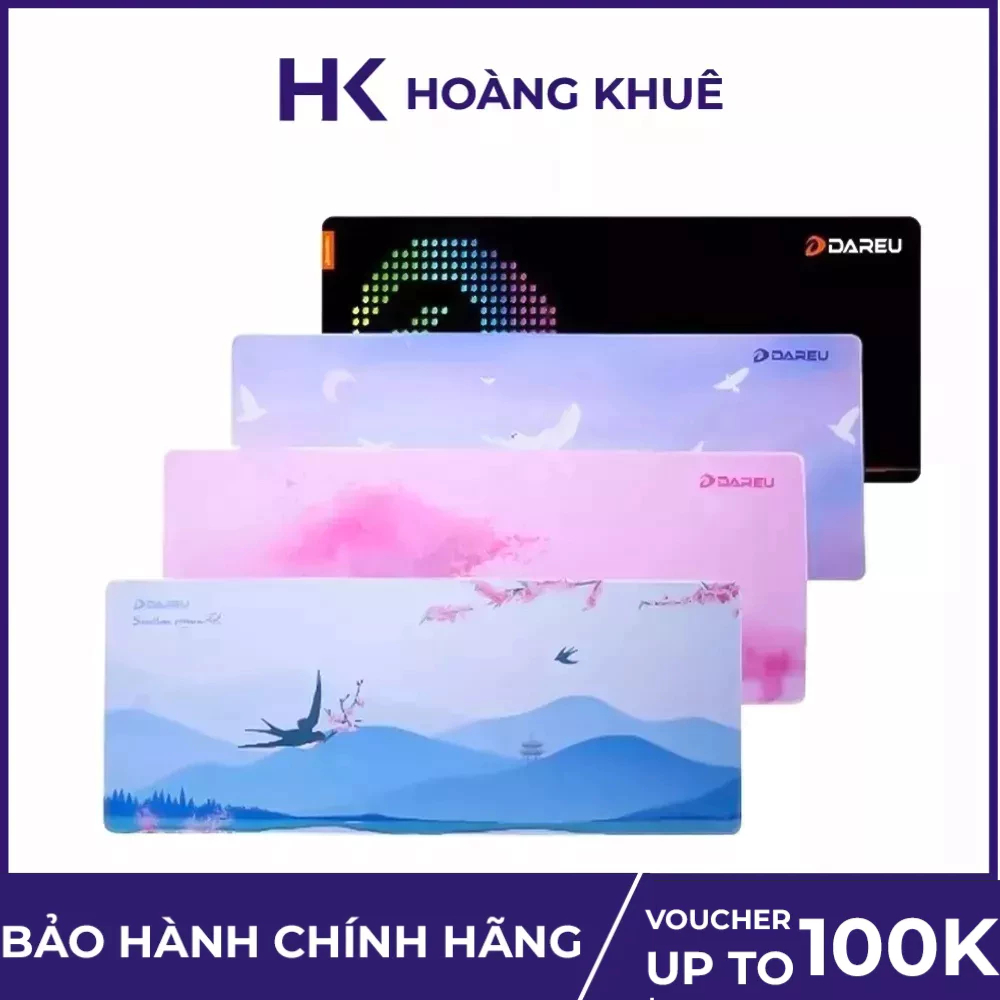 Lót chuột cỡ lớn (900 x 350 x 3mm) DAREU ESP109 Swallow / Dream /Pink / Black
