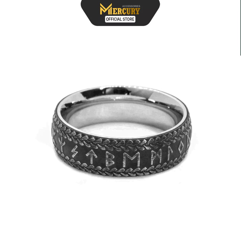 Nhẫn thời trang nam Titan vĩnh cửu Mercury Rune V5