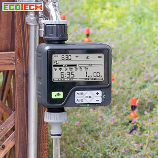 Bộ hẹn giờ tưới cây tự động HCT-366: cảm biến mưa, 6 chương trình, chống nước, pin bền 1 năm.