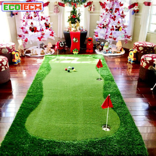 Bộ thảm tập putting Golf 3,8M x 1,3M: hố cờ inox, cỏ green 15mm, đế cao su EVA Đàn hồi tốt.