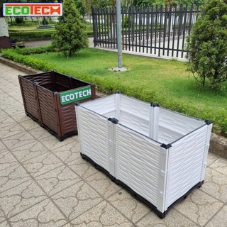 Chậu ghép thông minh HDPE/PP 100x50x55cm: Thẩm mỹ, chắc chắn, dễ lắp đặt, phù hợp mọi cây trồng.
