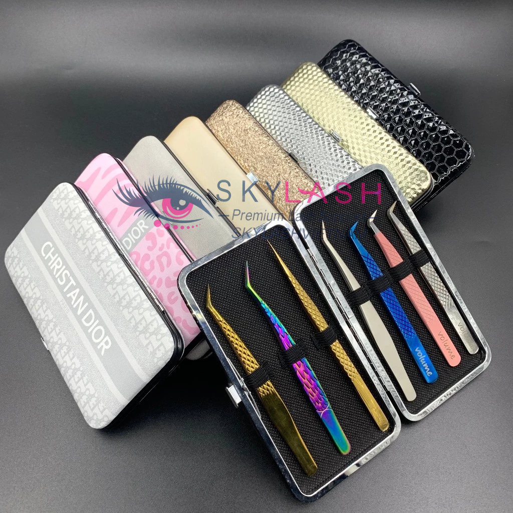Ví đựng nhíp nối mi _ bóp đựng bảo vệ nhíp dụng cụ nối mi_skylash