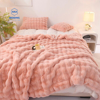 Chăn mùa đông lông hồ ly phiên bản 3,5kg đắp bốn mùa hàng nhập mềm đẹp, không rụng lông