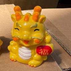Tượng rồng thần tài tiểu long mini cao 7cm