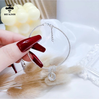 Vòng tay bạc nữ pandora mix charm chữ cái theo tên độc đáo giành làm quà tặng tình yêu