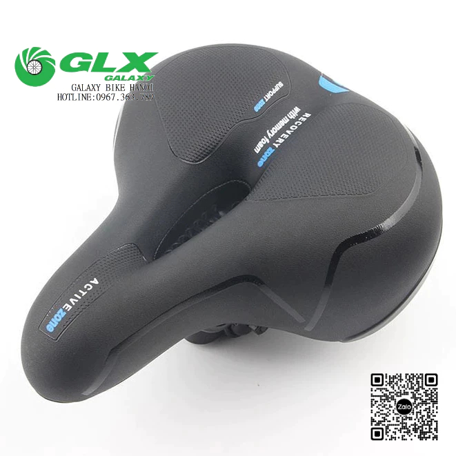 Yên Béo Xe Đạp Thể Thao Active, Siêu Êm Mềm, Có Rãnh Thoáng Khí, Chống Nước, Kích Thước 26x21cm