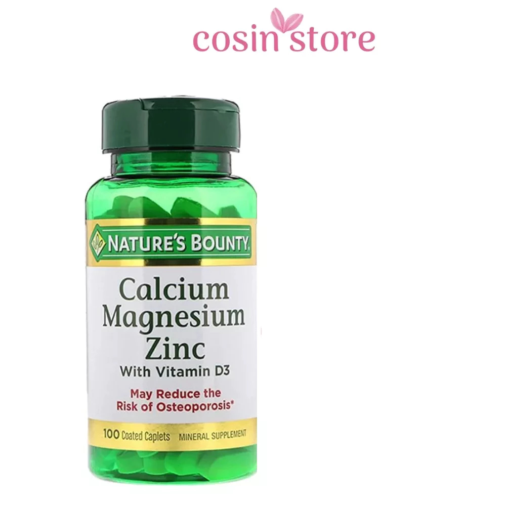 Viên uống Calcium Magnesium Zinc Nature Bounty 100 viên