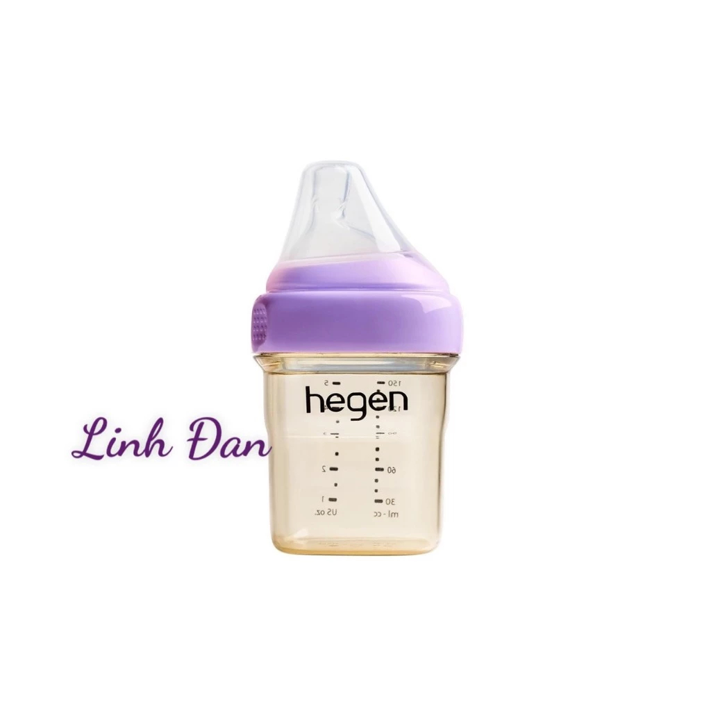 Bình Sữa Hegen màu tím 150 240 330ml chính hãng. Bình hegen màu tím