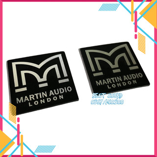 Logo loa tem dán thùng loa hiệu Martin chất liệu nhôm cỡ vuông 4cm: Giá 2 chiếc