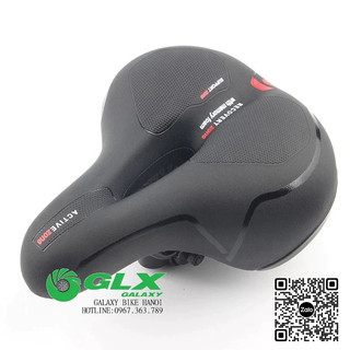 Yên béo xe đạp thể thao active, siêu êm mềm, có rãnh thoáng khí, chống nước, kích thước 26x21cm