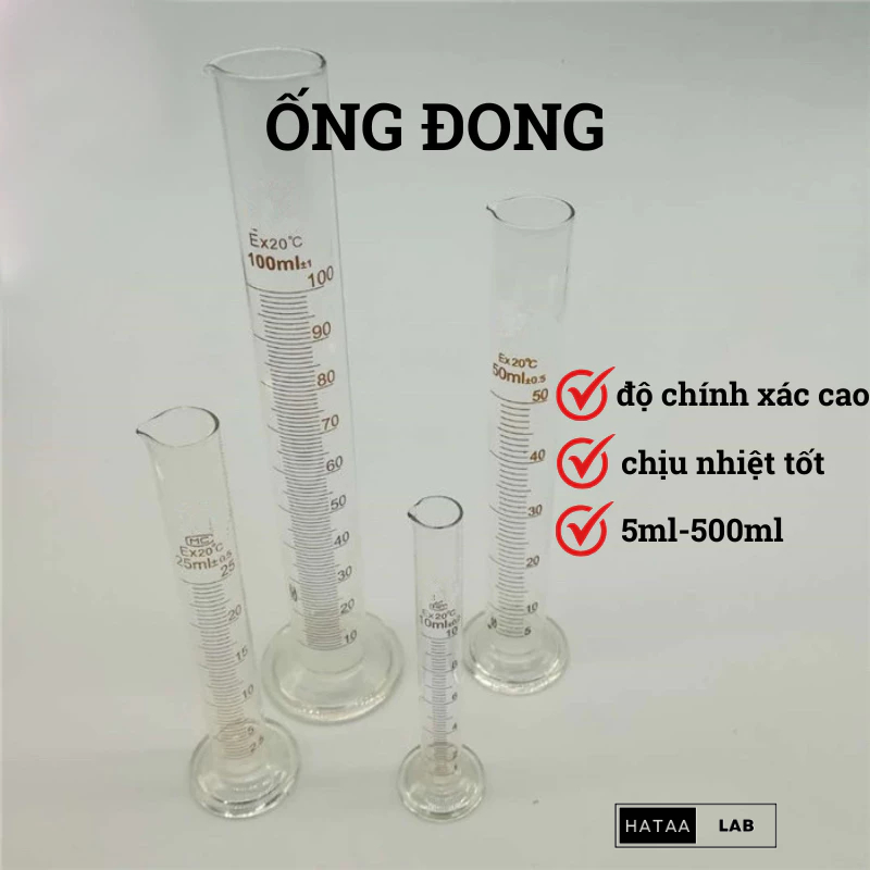 ống đong thuỷ tinh 5ml-500ml
