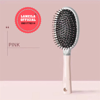 Lược chải tóc gỡ rối tạo kiểu Angle Pink cao cấp - Lược Ovan