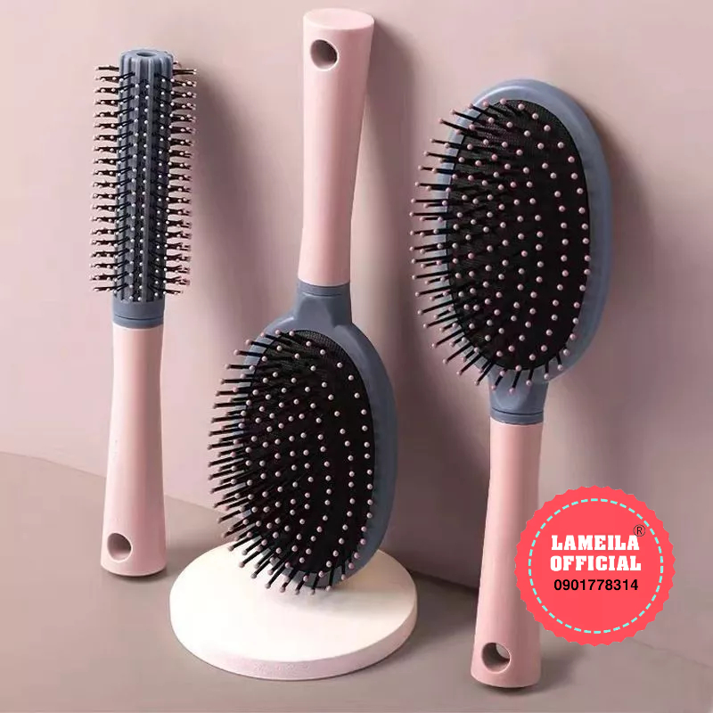Lược chải tóc gỡ rối tạo kiểu mát xa da đầu Pink cao cấp