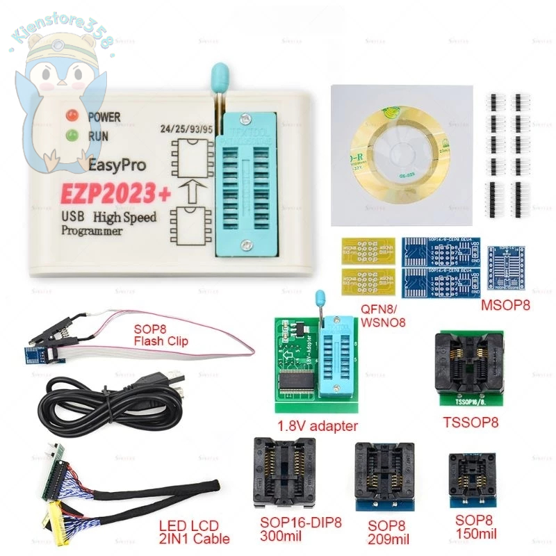 Mạch nạp rom Đế nạp chương trình EZP2023+ .kienstore358