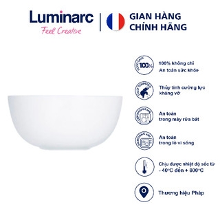 Bát tô thủy tinh đựng canh/trộn salad Luminarc Diwali 21cm - D7410, dùng lò vi sóng, máy rửa bát an toàn