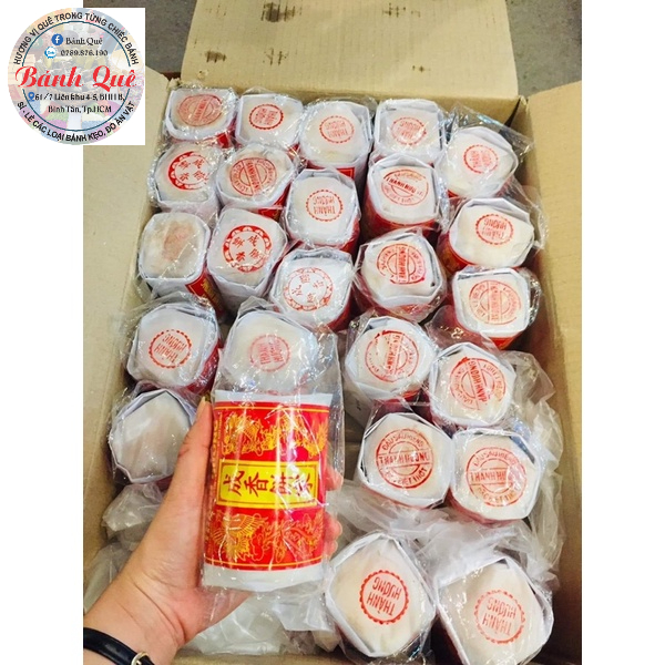 Bánh pía nhân đậu xanh sầu riêng trứng muối Thành Hương 350gr/cây