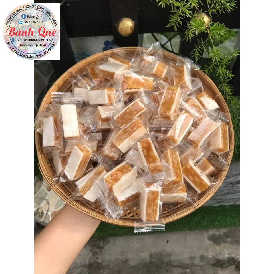Kẹo Khóm Dừa Non thanh dài túi 500gr