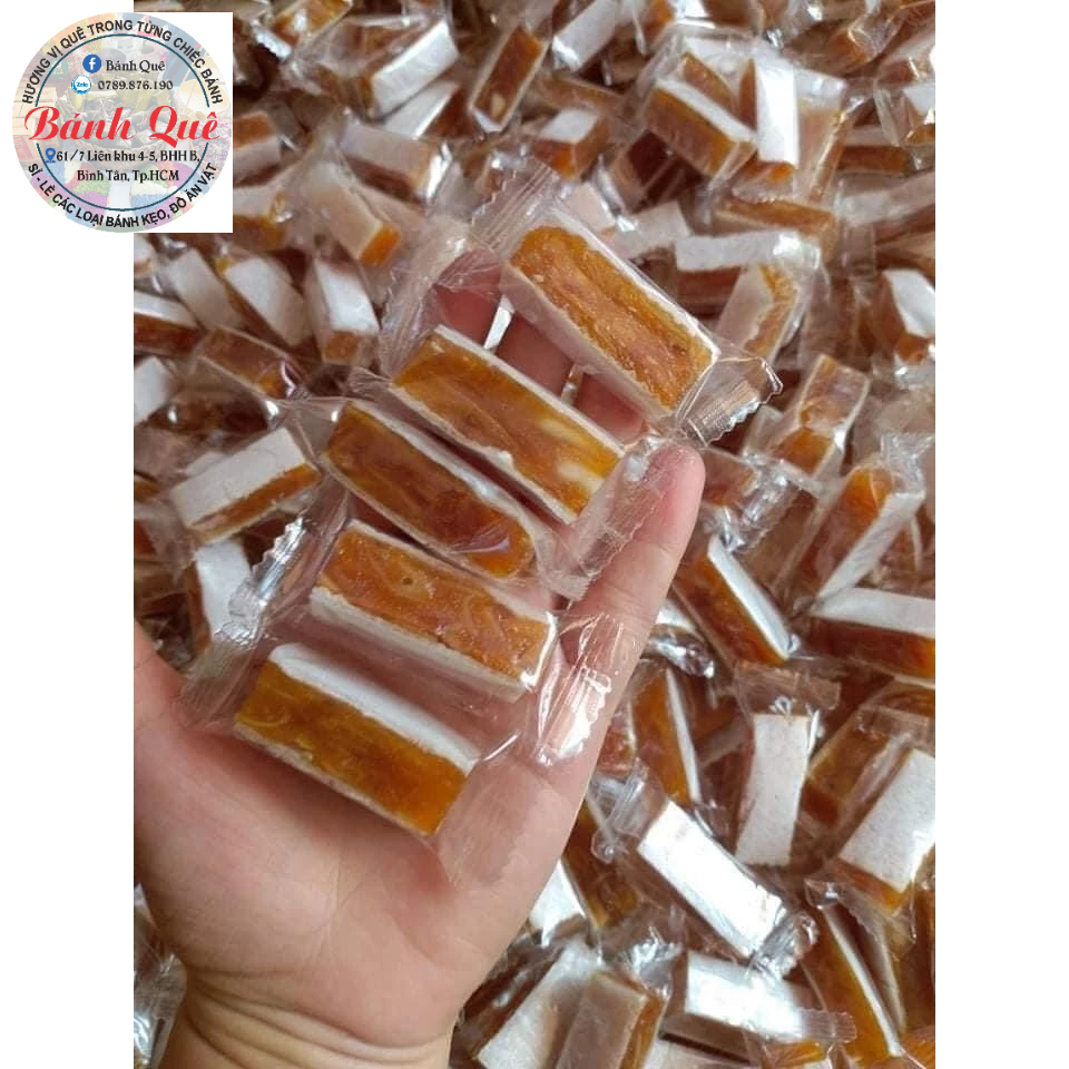 Kẹo Khóm Dừa Non thanh dài túi 500gr