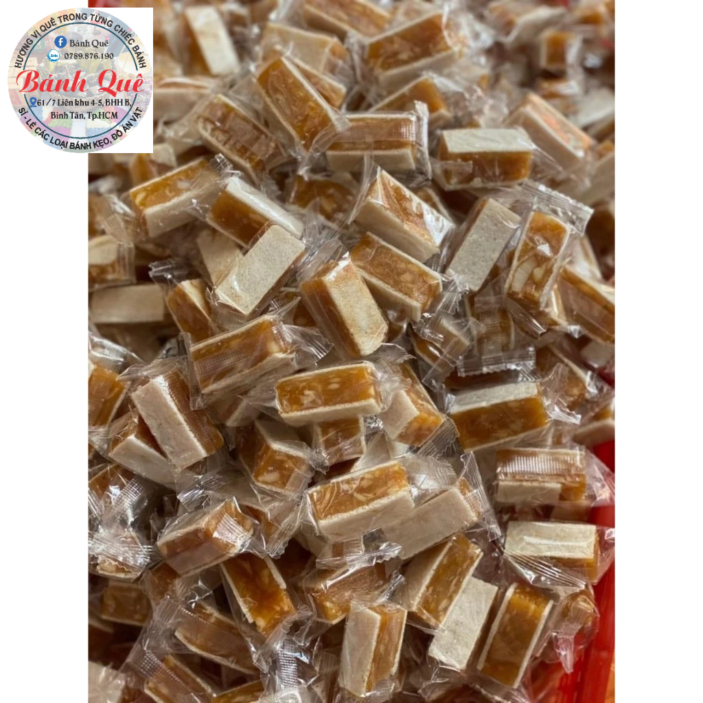 Kẹo Khóm Dừa Non thanh dài túi 500gr