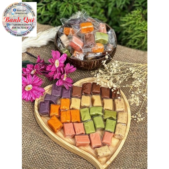 500gr Kẹo dừa mix 9 vị - Đặc Sản Bến Tre