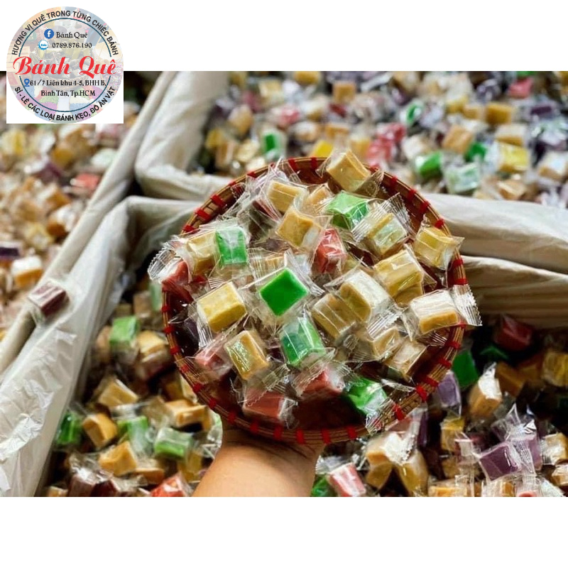 500gr Kẹo dừa mix 9 vị - Đặc Sản Bến Tre