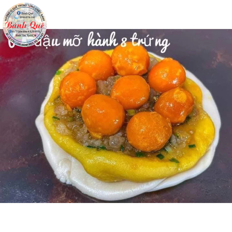 Bánh Pía Đậu Mỡ Hành 8 trứng 500g