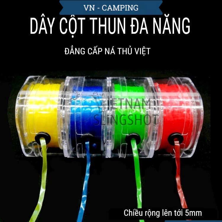 CUỘN DÂY BUỘC THUN NHIỀU MÀU CHO NÁ CAO SU LOẠI CAO CẤP [CT1]