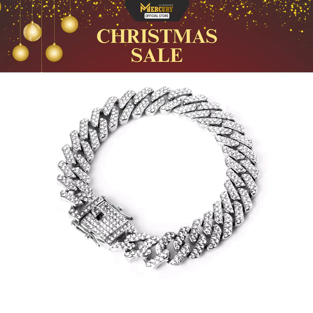 Vòng tay thời trang nam Mercury CZ Bling