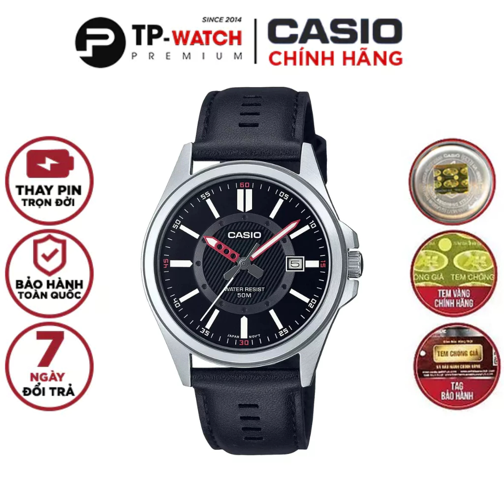 Đồng Hồ Nam Dây Da Casio MTP-E700L-1E | MTP-E700L-1EVDF