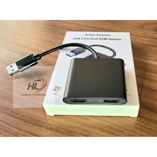 Đầu chuyển usb 3.0 to dual hdmi video adapter fullhd 60hz