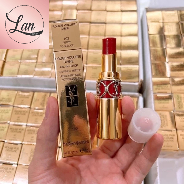 Son YSL Volupte Shine 102 - Bản Tester Fullsizs Fullbox