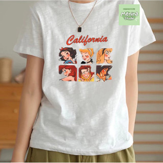 Áo thun nữ cổ tròn form vừa in hình thời trang MENINA_STUDIO, áo thun vải cotton xược cổ tròn in hình xinh