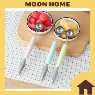 Dụng cụ cắt tỉa trái cây 2 đầu tiện lợi, muống múc trái cây múc kem