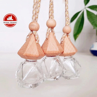  Lọ Thủy Tinh 🍄 Lọ Đựng Tinh Dầu Treo Chiết Mỹ Phẩm 8ml Lọ Lục Lăng Treo Xe Ô Tô Đựng Dầu Thơm 