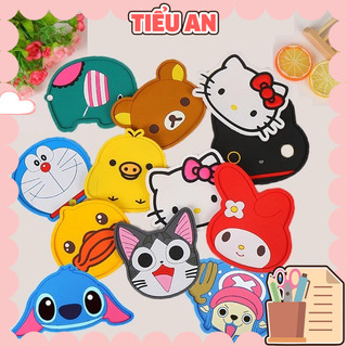 Miếng lót ly dẻo họa tiết hình 3D Cute - không thấm nước