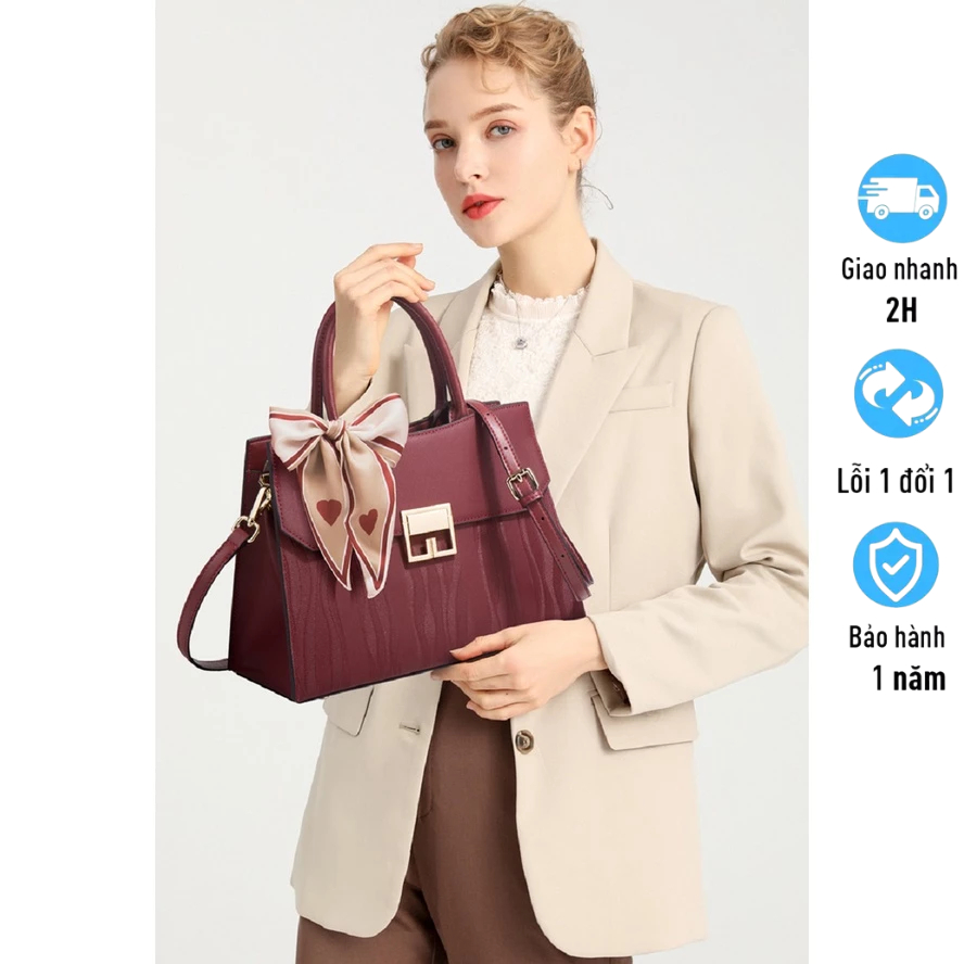 Túi Xách Công Sở Da Thật Cao Cấp Đẹp Và Sang Trọng Size 29.5cm TN9302