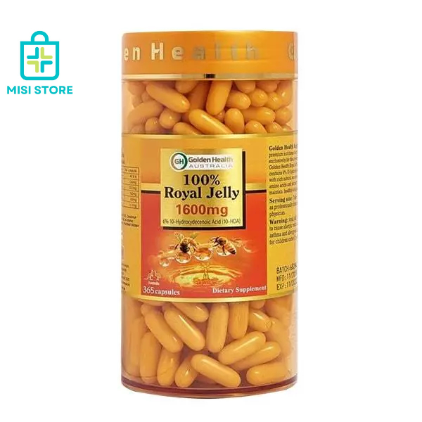 Sữa Ong Chúa Royal Jelly 1600mg Golden Health Úc, 365 Viên ( SOC Golden )