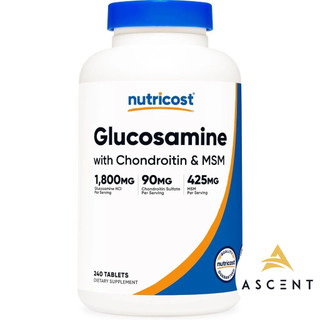 Nutricost Glucosamine with Chondroitin & MSM 1800mg 240 viên : Hỗ trợ xương khớp chắc khỏe
