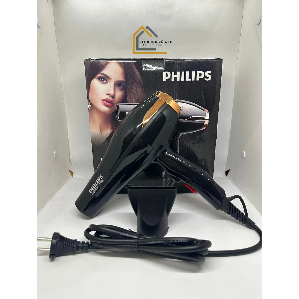 Máy sấy tóc công suất lớn, máy sấy tóc salon 2 chiều nóng lạnh PL PH 6618 công suất 3000W siêu khỏe chuyên dùng tạo kiểu
