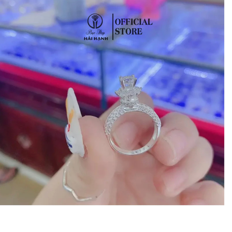 nhẫn bạc ta đá cao HHJ