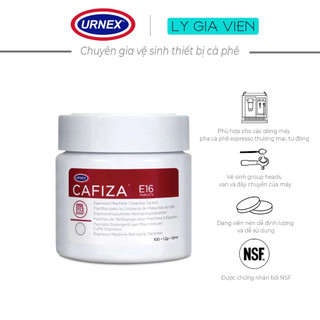 Hộp 100 viên nén vệ sinh máy pha cà phê urnex cafiza e16 espresso machine cleaning tablets 100 pcs 120g